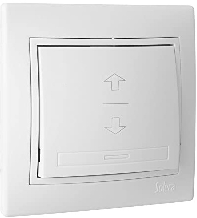 SOLERA IINTERRUPTOR PERSIANA 10A 25V BLANCO CON MARCO S.EUROPA