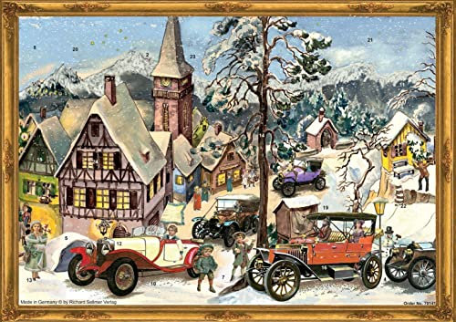 Adventskalender Oldtimer Ralley: Papier-Adventskalender