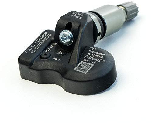RDKS/TPMS – Reifendrucksensoren passend für: BMW 5 Serie - Typ F10 / F11 - (Bauzeitraum von 03/2014 bis 01/2017) - Metallventil Silber - OE-Nummer: 36106890964-1 Sensor mit Ventil