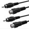 Cavo di prolunga RCA, 2 pezzi da 0,9 m Audio Video RCA maschio a femmina Cavo Ullnosoo per altoparlante, subwoofer, fotocamera, HDTV, amplificatore