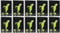 10x Collegeblock Kollegblock A4 dotted punktkariert 80 Blatt 90g/qm Premium Marke ADINA (Leguan)