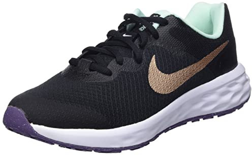 Nike Herren Revolution 6 Sportschuhe, Black/Red Bronze-Mint Foam, 36.5 EU