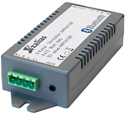 Lyndahl AMP4X15BT Stereo-Verstärker 4 x 30 W Grau Bluetooth®