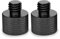 Frgyee Mic Stand Adapter 5/8 Female to 3/8 Male Screw Adapter Thread for Microphone Stand Mount to Camera Tripod Adapter 2 Pack