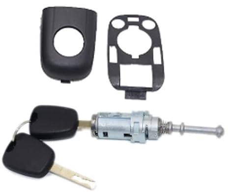 Jdon-hats Coperchio di Serratura della Porta dell'auto, Tappo della Maniglia della Porta Anteriore Sinistra con Kit di Tappo Manico di Tenuta Barile di Serratura della Porta per Citroen C2 C3 2002-2