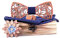 RQPYQF Noeud Papillon Bois, Ensemble de 4 Pièces Noeud Papillon en Bois et Boutons de Manchette et Broche en Bois et Carré de Poche, Fait Main, Accessoire Mode (Style#27)