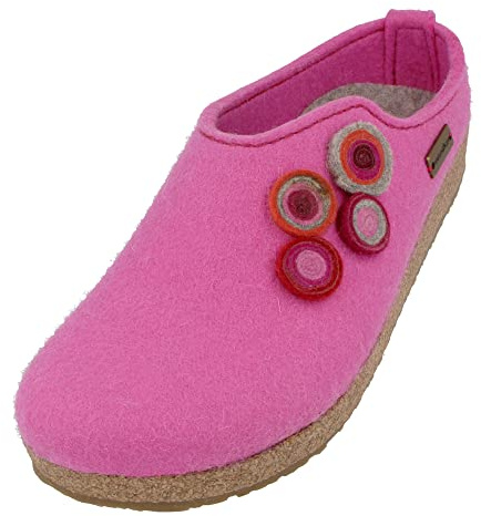 HAFLINGER Grizzly Kanon Filzpantoffel Hausschuh Filzclog Kork