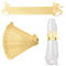 URROMA Weihnachten Serviettenringe, 50 Pcs Reflektierende Gold Weihnachten Glocke Serviettenring Halter Haushalt Serviettenschnalle für Tischdekoration, Hochzeit, Weihnachten, Party Dinner