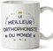 MUGFFINS Tazas para LOGOPEDA hombre - En Francés - Meilleur du Monde - 11 oz / 330 ml - Regalo original y divertido