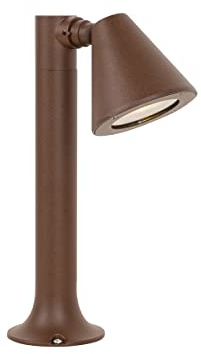 Qazqa Modern außen Pollerleuchte, Wegeleuchte, Pollerlampe für den Garten - Ciara - Rostbraun, Landhausstil, max. 35W, Geeignet für LED, 30cm, IP44