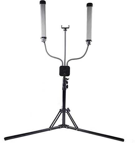 SHZICMY LED-Fotolicht-Set Kosmetiklampe Studiobeleuchtung mit Stativ & Handyhalter USB Wimpernverlängerung Lampe Arbeitsplatzleuchte Kosmetik Nagelstudioleuchte Tageslichtlampe