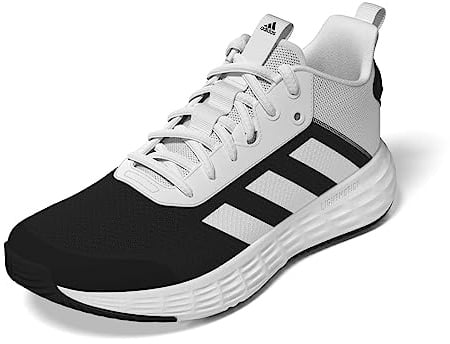 adidas Herren Ownthegame Shoes, FOOTWEAR WHITE / CARBON BLACK, 44 EU