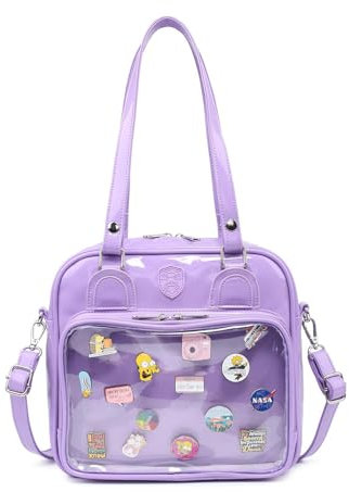 CHERRY SAUCE Ita Bag Mehrzweck-Rucksack, Umhängetasche, Kuriertasche, Schultertaschen für Anime-Display, Violett, Stabil