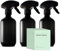 Recycled Plastic Spray Bottles 3 x 500ml with 9 x Waterproof Labels; Eco-Friendly, Refillable, Reusable Empty Bottle Set; Leakproof Trigger Sprayer for Cleaning, Garden, Kitchen, Plant Misting, Water