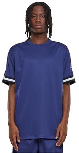 Urban Classics Herren Oversized Stripes Mesh Tee