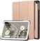 Kepuch Custer Cover per Google Pixel Tablet 11 2023,PU-Pelle Case Custodia - Rosso Oro