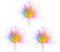 Eiudxue 3Pcs Interactive for Cat Feather Toy Refills Feather Replacement for Cat Teaser Toy Refills Colorful Feather Replacemen