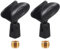 Microphone Clip Holder for Sennheiser Wireless Handheld Transmitters, Microphone Clamp Mount Black，2 Pack