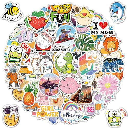 100 Stück Dänische Pastell Sticker Aesthetic Bunteniedliche Cute Stickers,Inspirational Sprüche Mädchen Aufkleber ästhetisch für Wasserflasche Skateboard Laptop Scrapbook Gitarre Telefon Fall