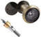 Tahikem Door Viewer Peephole, Door Viewers with 0.63inch/16mm Drill Bit Kit, Fits 1-3/8 To 2-1/4 Front Door, 200 Degree Wide Angle Peep Eye Hole, Anti Peeping Reverse Privacy Covers - Brushed Bronze