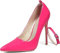 Zhabtuc Escarpins Femme Bout Pointu fermé avec Bride de Cheville Amovible, Talon Aiguille à Enfiler avec Talon de 12 cm pour Chaussures de Mariage, de fête et de Robe Sexy, Rose Vif, 40,5 EU
