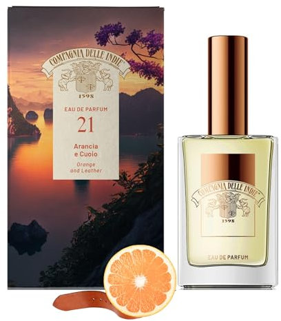 Compagnia delle Indie - Profumo - Numero 21 - Profumo Donna - Profumo Uomo -Eau de Parfum - Profumo Arancia e Cuoio - Profumi Donna - Persistenza ed Intensità Uniche - Formato 75 ml