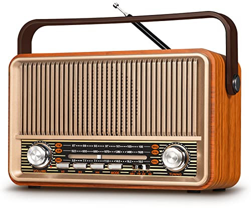 PRUNUS J-120 Radio Portable AM FM, Gifts for Mom Father, Plug in Wall
