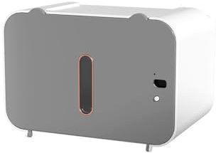 Distributeur automatique de papier toilette rechargeable sans poinçon, sans clous, gris