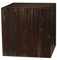DECOKTIVO Holzständer, Holzblock, Baumstamm Deko, Bodenwindlicht Säule, Blumensäule Holz, Dekosäule, Stabil und Langlebig, Dunkelnuss, 40x40x40 Cm