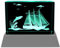 Kaltner Präsente Stimmungslicht - Das perfekte Geschenk: LED Kerze/Kristall Glasblock / 3D-Laser-Gravur/Kreuzfahrt/Maritime Deko/Segelreise/Segelschiff/Reise ans Meer/Delfine