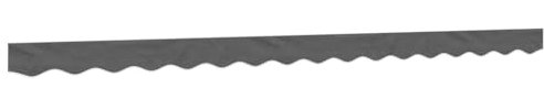 Mantovana per tende da sole, colore antracite, a righe, 4 m, 367764