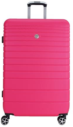 VIDA since 1995 Valise Rigide VR611B roulettes Double Rapport Qualité/Prix (Framboise (Pink), L-SOUTE-99L-4Kg-51x30x77cm)