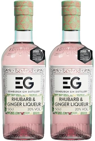 Edinburgh Gin Rhubarb and Ginger Gin Liqueur 50cl (Pack of 2)