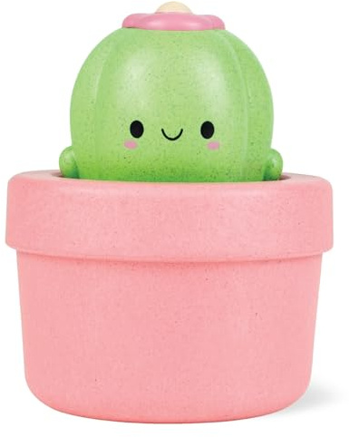 Tiger Tribe Juguete de cactus emergente de baño, activado por agua, sensor Peek-A-Boo, ecológico para niños, niños pequeños y bebés