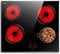 Hobsir hob Ceramic Hob 60 cm Electric Hob 4 Zone with Touch Control 6000W 9 Power Levels Hard Wire, No Plug Included