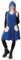 MIMIKRY Krümelmonster Fleece-Kleid mit Keks-Taschen Damen-Kostüm Keksmonster Cookie Monster, Größe:L