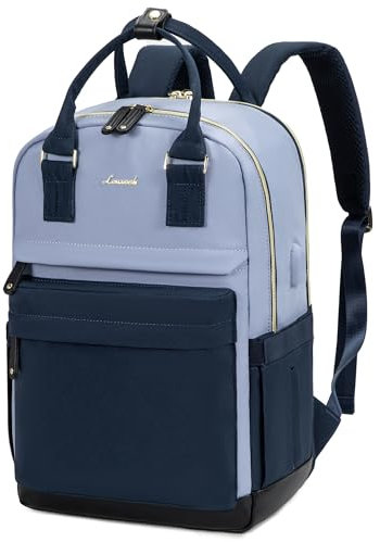 LOVEVOOK Backpack Womens, 15.6 Inch Laptop Travel Work Rucksack, Waterproof School Bag with USB Port, Anti Theft Ladies Computer Back Pack for Office Business College Uni, Khaki