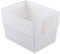 Loiycg 6 Packs Plastic Weave Storage Baskets, Kitchen Baskets for Cupboards, White