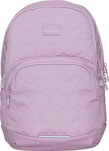 Beckmann, Schulrucksack Sport Junior Padded Hearts, weiterführende Schule ab 5. Klasse Unterstufe, 30L, Pink