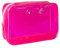 TotePrint Transparente PVC-Kulturbeutel in 1 leuchtenden Farben, große Kapazität (rosa -1PCS)