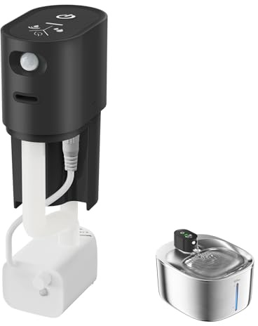 Cat Water Fountain Motor with Pump for FS10PLUS, Stainless Steel Cat Fountain Replacement Motor for 4.1L Pet Fountain