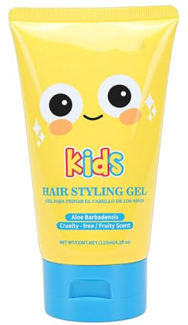 Pongnas -Haargel für Jungenhaare, Styling mit Fruchtigem Duft, Wasserlöslich, auf Pflanzlicher Basis, Sicher für Empfindliche Haut, Kleinkinder, Jungen und Mädchen, 125 Ml
