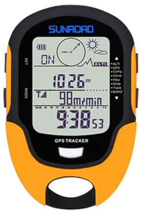 MechKit Misuratore GPS, barometro GPS, 100 × 66 × 20 mm, IPX4, impermeabile, multifunzione, con sensore ad alta precisione, torcia LED