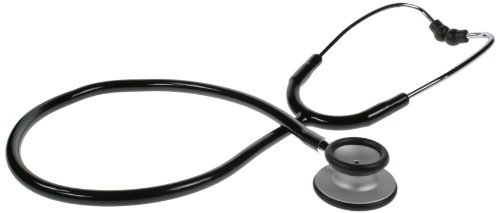 SPENGLER Dual Pulse, Stéthoscope d’Auscultation Générale, Double Pavillon, Léger, Bonnes Performances Acoustiques, Polyvalent (Noir)