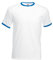 Fruit Of The Loom Herren T-Shirt Gr. M, Weiß/Königsblau.