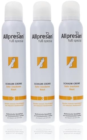 Allpresan Fuß spezial Nr. 3 Schaum-Creme - Fußcreme für sehr trockene Haut - Zur täglichen Fußpflege sehr trockener Füße 200 ml (3)