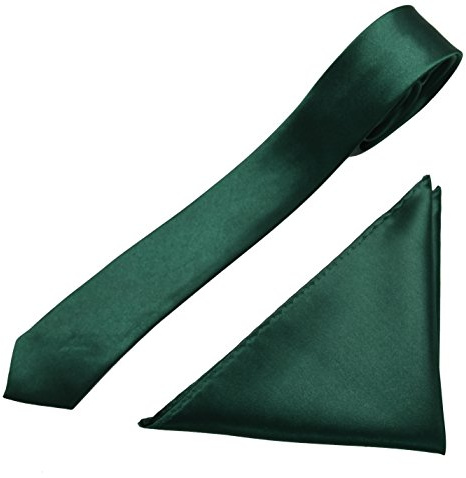 Caprilite Mens Neck Tie and Pocket Square Handkerchief Set Hanky Wedding Skinny