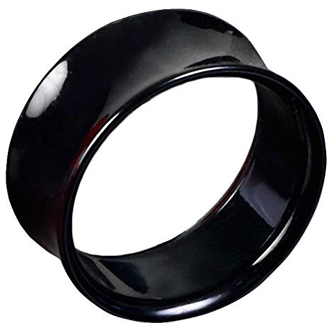 viva-adorno 1 Stück Double Flared Flesh Tunnel Plug Tube Tunnel ohne Gewinde Kunststoff Acryl Größe 3-22mm UFT