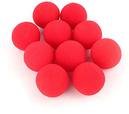 Fdit 10Pcs Rot Schwamm Softball Trick Requisiten MEHRWEG VERPACKUNG socialme-eu