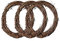Betos Ghirlande natalizie in rattan naturale, 3 ghirlande di Natale per porta Hamg fai da te ghirlanda artificiale, perfette per esposizioni stagionali, decorare con pigne, bacche, rami, 10 cm